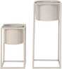 Lillepott House Nordic Marla, teras, 19,5 x 19,5 cm, beež, 2 tk