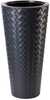 Lillepott Form Plastic Makata Slim, plast, 30 cm, tumehall