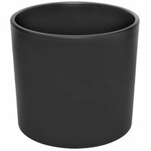 Lillepott Domoletti Wale Structur, 17 cm, must