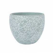 Lillepott Flora, D30 x H24,5 cm, must/hall