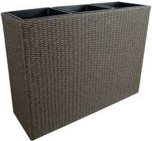 Lillekast Wicker, 110 x 39 x 88 cm, tumepruun, DARK