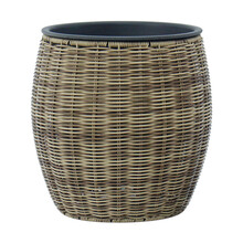 Lillepott Home4you Wicker, 30 x 30 cm, helepruun