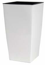Lillepott Lechuza Cubico color 40, 39,5 x 39,5 x 75,5 cm, valge