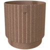 Lillepott Form Plastic Mika Cyli, 22 cm, Eco Wood, pruun