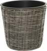 Lillepott OTE Flower Pot D009-W31-DG, plastik/rotang, 31 cm, hall/grafiit