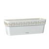 Lillekast Gaia, 49,5 cm, valge, Stefanplast