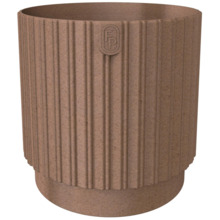 Lillepott Form Plastic Mika Cyli, 22 cm, Eco Wood, pruun