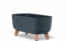 Lillepott Prosperplast Gracia Case, antratsiit, 39 x 19,5 x 18,7 cm