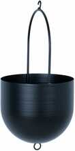 Riputatav lillepott Home4you Deia, D16 x H15/32 cm, must