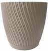 Lillepott Form Plastic Mika, 19 cm, pruun