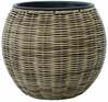 Lillepott Home4you Wicker, 26 x 22 cm, helepruun