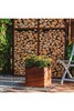 Lillepott GrillSymbol Fiora-M, 35 x 35 x 35 cm, roosteteras