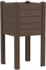 Lillepott veepaagiga Teraplast Trama 014, 42 x 42 x 80 cm, moka