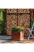 Lillepott GrillSymbol Fiora-M, 35 x 35 x 35 cm, roosteteras