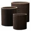 Lillepotikomplekt Keter Cylinder S+M+L, pruun