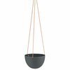 Riputatav lillepott AmeliaHome Lokai, keraamika, 15,4 cm, must