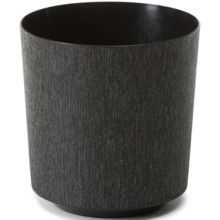 Lillepott Lamela Gama textil, 27,5 cm, must