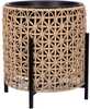 Lillepott Home4you WICKER alusega, 39 x 39 x 42 cm, helepruun