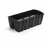 Plastist rõdu lillepott Prosperplast Crown, must, 58 x 27,8 x 20,1 cm
