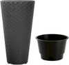 Lillepott Matuba Slim DPMT400, 40 x 78 cm, hall/antratsiit