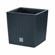 Lillepott Prosperplast Rato Low DRTS170L-S433, 17 x 17 x 17 cm, must