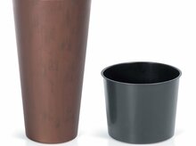 Lillepott Prosperplast Tubus Slim, plastik, 15 x 28 cm, vask