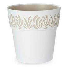 Lillepott Stefanplast Gaia, valge, 29 x 29 x 29 cm