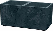 Plastikust lillepott Prosperplast Sierra, kandiline, 29 x 58 x 29 cm, antratsiit