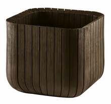 Lillepott Keter Cube Planter, 50,5 l, pruun