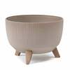 Lillepott Lamela Roma 972-85, plastik, tumepruun, ø 40 cm