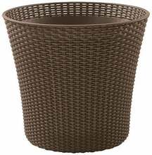 Lillepott Keter Conic Planter, plastik, 54 cm, pruun