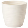 Plastikust lillepott Form Plastic, kreemjas, 16,7 x 15,4 cm