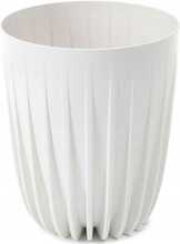 Lillepott Lamela Mira 916-05, plastik, 40 cm, valge