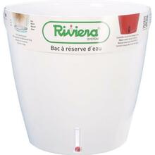 Isekastuv lillepott Riviera Eva New, 46 cm, valge