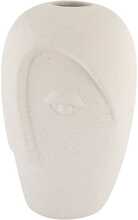 Keraamiline vaas House Nordic Face, beež, 19,5 cm