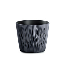 Lillepott Prosperplast DSR220 Sandy Round, 22,5 cm, antratsiit