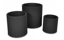 Lillepotikomplekt Keter S+M+L Cylinder Planters, 230217, 3 tk, antratsiit