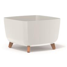 Lillepott Prosperplast Gracia Square, DGQL400-S449, valge