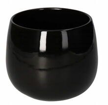 Keraamiline lillepott Polnix Piano, must, 15 x 13 cm