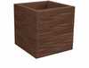 Lillepott Nicoli Elegance Quadro, 30 x 30 x 30 cm, roostevaba terase värv