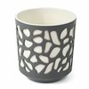 Lillepott Lamela Duet 761-18, plast, 19.5 cm, valge/hall