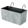 Lillepott Prosperplast Urbi Case, DUC400EW-422U, 395 x 185 x 195 mm, betoon
