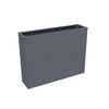 Lillepott 4IQ, metall, 100 x 25 x 77 cm, antratsiit