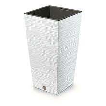 Lillepott Prosperplast Furu Square, 24 x 24 x 45 cm, valge