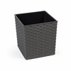 Lillepott Lamela Rattan 597-50, plast, 40 cm, hall