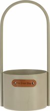 Lillepott ProGarden metallist alusega, 14,5 x 13 x 30 cm, pruun