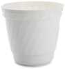 Lillepott Uniplastex Barok UDB22, plastik, 22 cm, valge