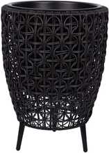 Lillepott Home4you Wicker, 38 x 38 x 54 cm, must