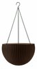 Rippuv lillepott Keter Hanging Sphere, pruun