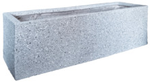Lillepott Besk DIANA, klaaskiud, 65 x 18 x 20 cm, helehall
